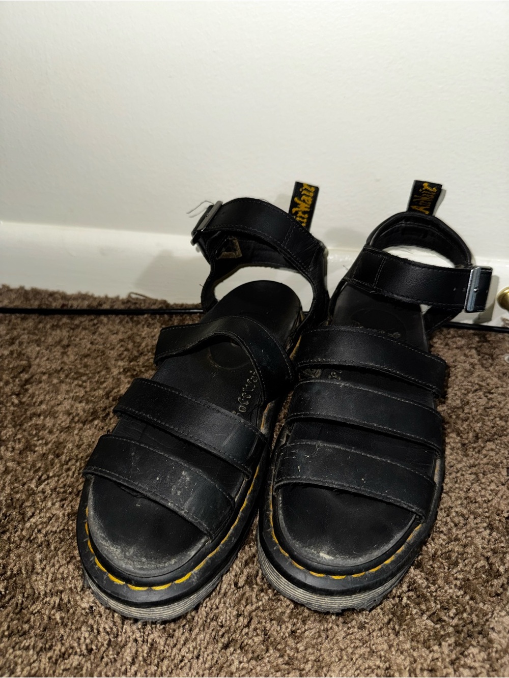 Dr. Martens Leather Strap Sandals - Chunky Sole